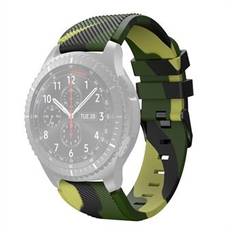 22 mm Twill Wave Camouflage Silikon klockarmband Ersättningsarmband för Samsung Gear S3 Classic/ S3 Frontier / Xiaomi Haylou RT LS05s / RS3 LS04