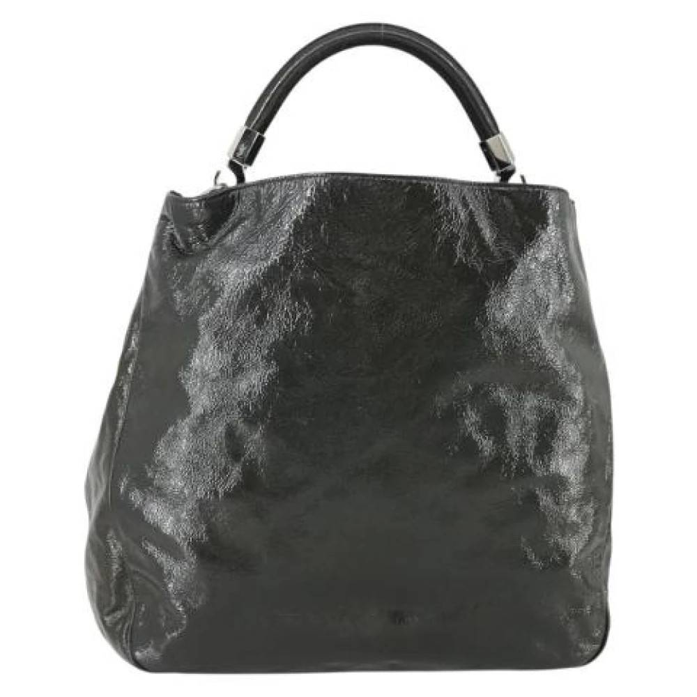 Saint Laurent Vintage Pre-owned Coated Canvas Håndtaske - Vintage - Dame - Grøn - ONE SIZE - Tyl