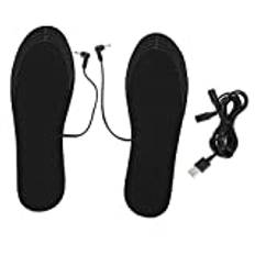 Uppvärmda Innersulor, 4 Mm Elektriska USB Uppvärmda Sulor Värmande Innersula Skovärmare 40-50℃ Fördela Värmen Jämnt för Unisexskor Boot(35-39)