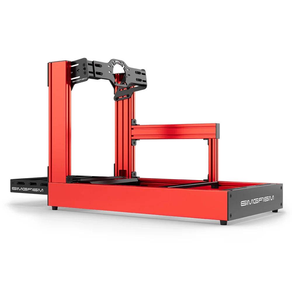 SIMGASM | Sport Aluminum Sim Racing Cockpit - Front Mount / Red