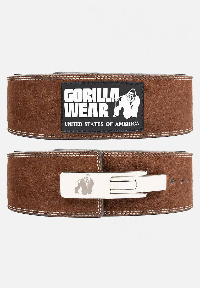 Gorilla Wear Bælte Læder Kraftigt Spænde - Brun / L/XL