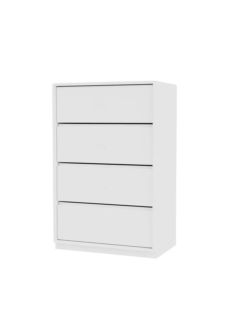 1143 skuffemodul inkl sokkel fra Montana New white / Sokkel 3 cm / 30 cm - Jacobsen Plus