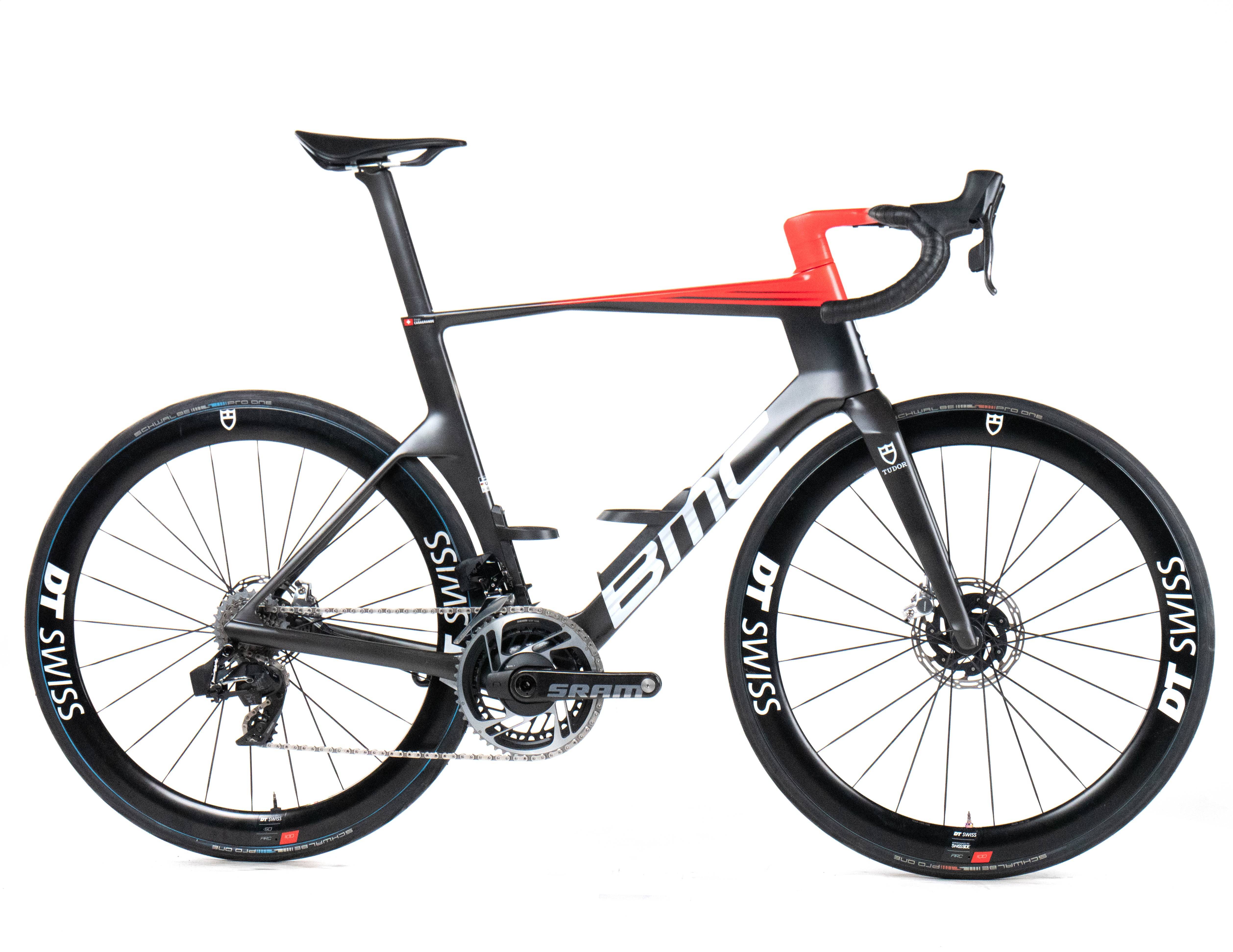 BMC Teammachine R 01 2024 Diego Casagrande size 58 Tudor Pro Cycling Sram Red AXS D1 2x12sp - Bikeroom / 58 / Carbon-White-Red