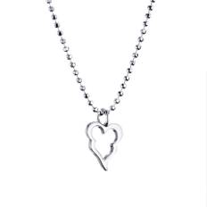 Efva Attling Little Crazy Heart Pendant 38 CM - SILVER