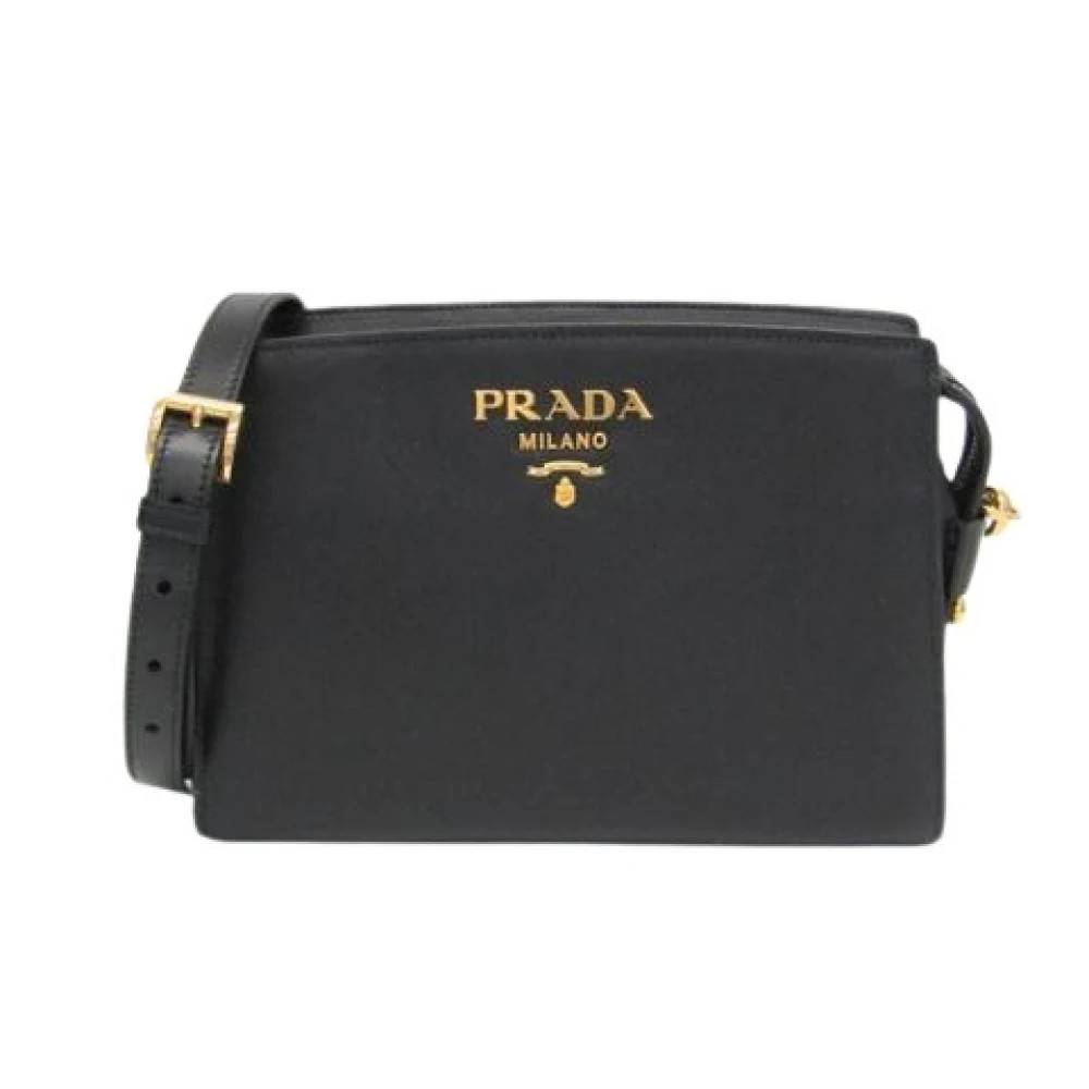 Prada Vintage Pre-owned 9Y19Au Pelletteria Skuldertaske - Vintage - Dame - Sort - ONE SIZE - Uld