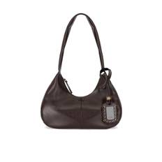 GANNI HOBO SEAL BROWN MEDIUM SHOULDER BAG