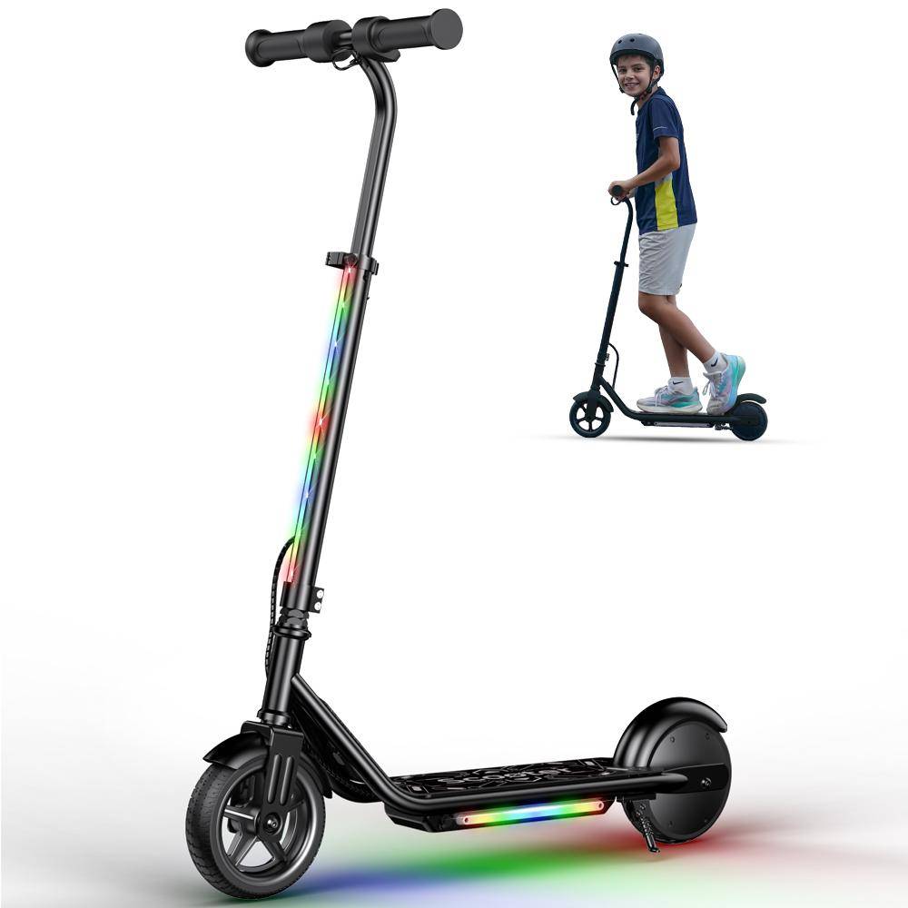 iScooter K2Pro Elsparkcykel för Barn 150W Motor, 3 Hastighetslägen, Dubbla Bromsar, Justerbar Höjd, Magnetisk Laddning CE-certifierad svart