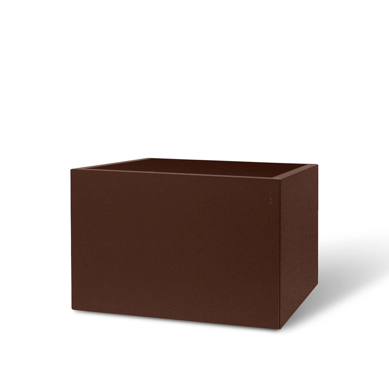BEDD odlingslåda, Rostlack 60x60x40 cm - Mörkbrun