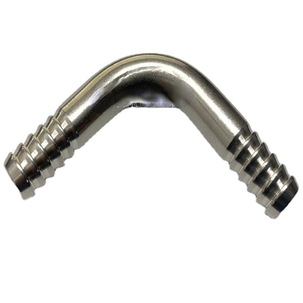 8mm 10mm 12mm 13mm 14mm Slangnippel Rätvinkel 90 Graders Armbåge 316L Rostfritt Stål Rörkoppling Anslutning Vatten Gas Olja