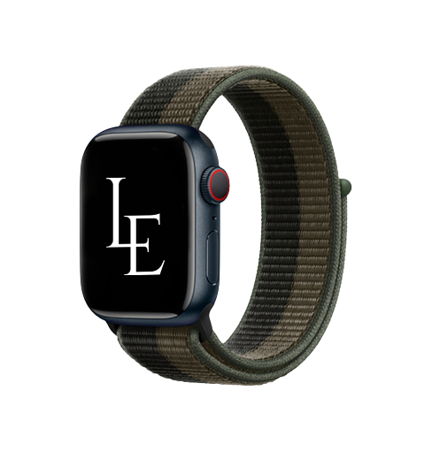 Apple Watch (42/44/SE/45/46/49mm) - L'Empiri™ Sport+ Nylon Velcro Rem - Army