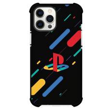 Gamer Case For iPhone Samsung Galaxy Pixel OnePlus Vivo Xiaomi Asus Sony Motorola Nokia - PlayStation Logo Blue Red Yellow Green Stripes