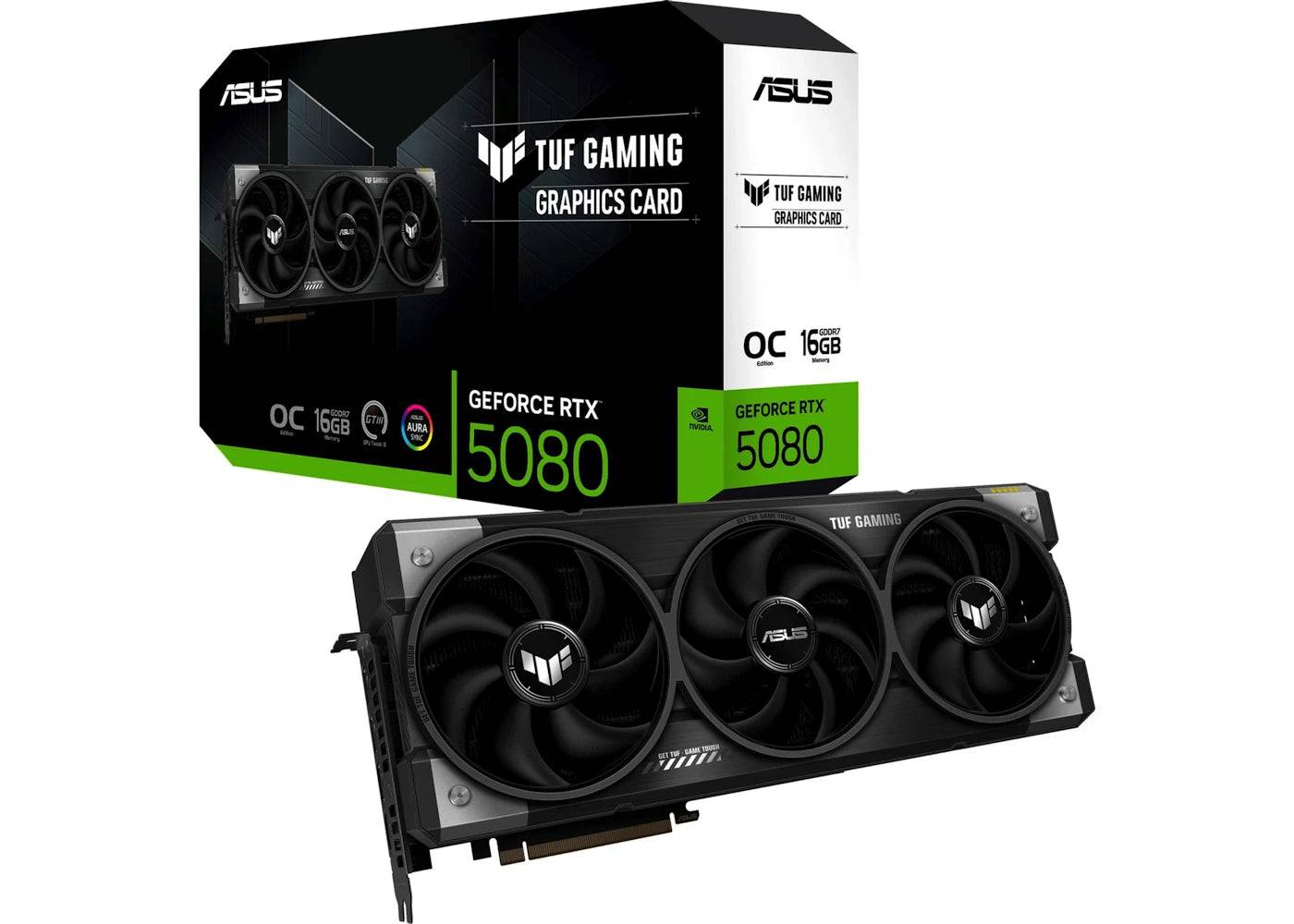 NVIDIA ASUS GeForce RTX 5080 TUF GAMING OC 90YV0M30-M0NA00 - One Size (One Size)