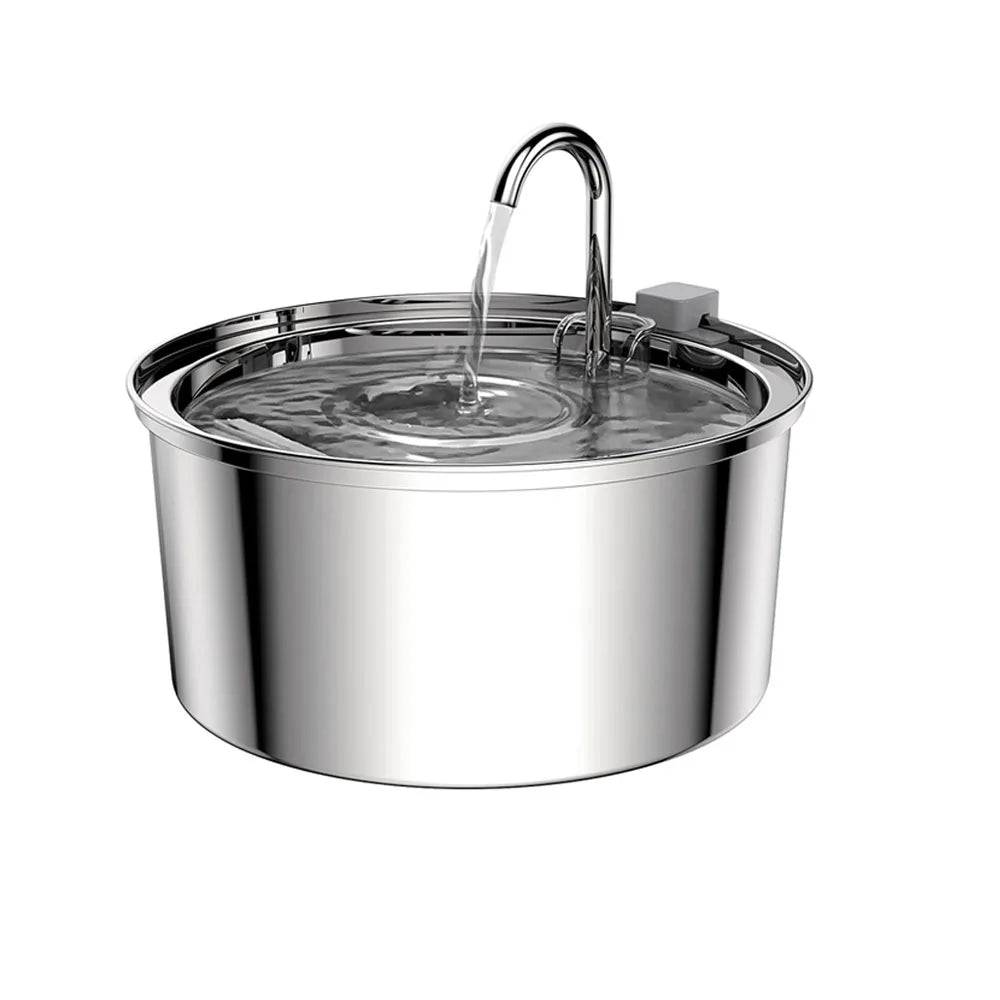 USB Electric Pet Water Fountain - Stainless Steel Silent Filter Fountain - Standard edition