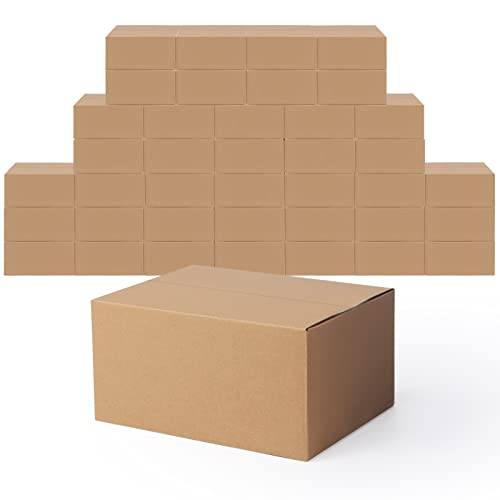 EYMPEU Papperslådor 40-pack, 20,3 x 15,3 x 10,2 cm (8 x 6 x 4 tum) Fraktlådor, förpackningslådor för småföretag, bruna