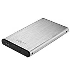 HDD extern hårddisk 2 tb / 1 tb / 500 GB/250 gb, 2,5 tum metall bärbar usb 3.0 backup-lagring, lämplig för Pc, stationär dator, bärbar dator, Macbook, Xbox One, Ps4, smart tv (500GB, silver)