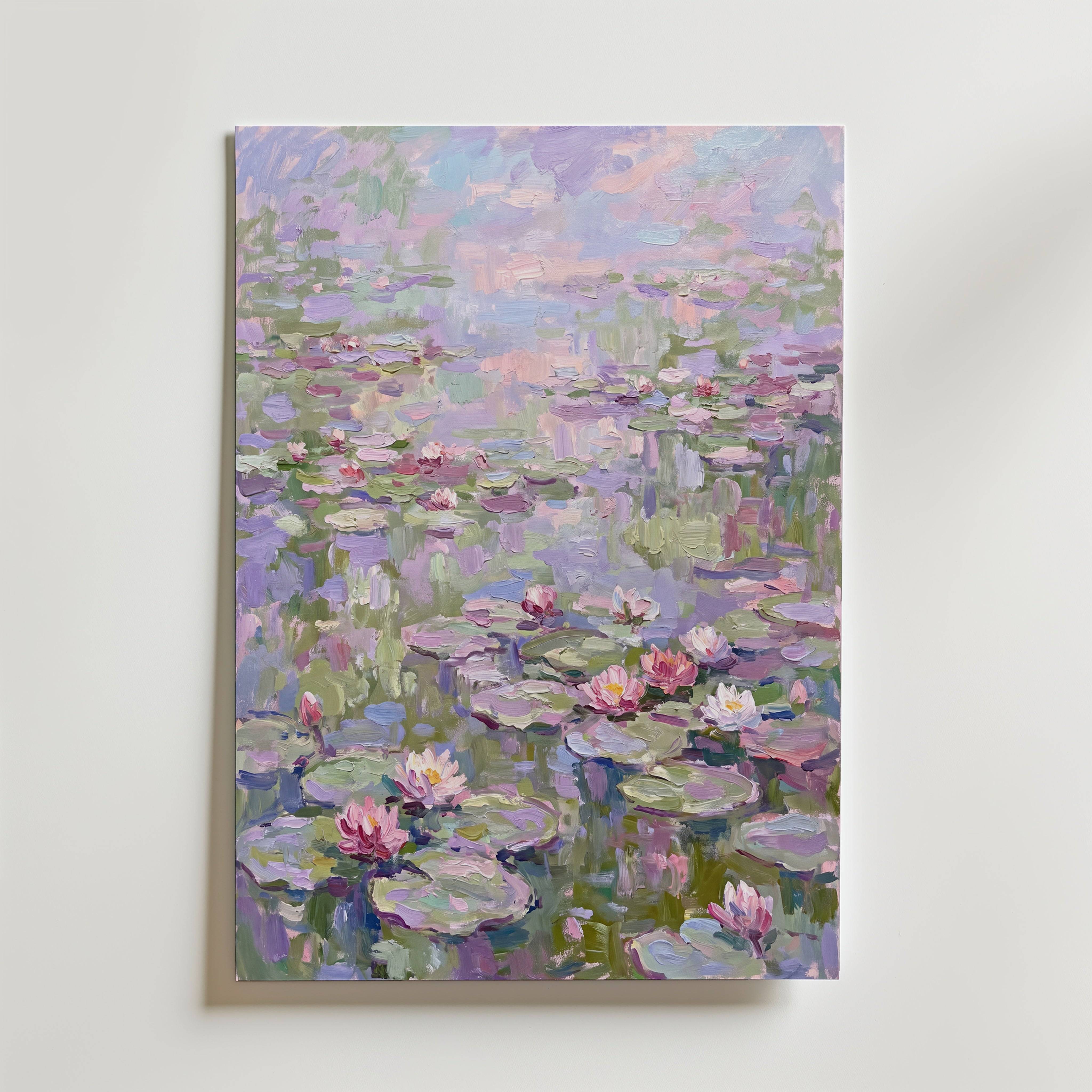 Waterlily Pond Poster - Fine Art Poster 70x100 cm Utan passepartout