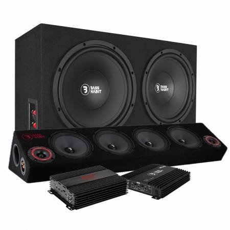 Bass Habit raggarpaket med 6.5" raggarplanka, baslåda med RA2000W