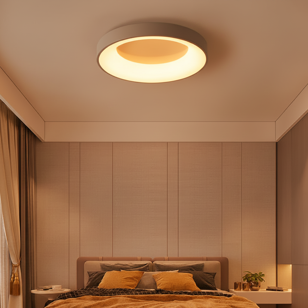LED Ceiling Light - Gray 30cm Warm Light