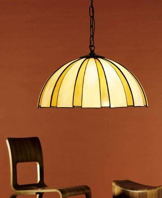 Tiffany från Nostalgia Coupe Amber taklampa 45 cm