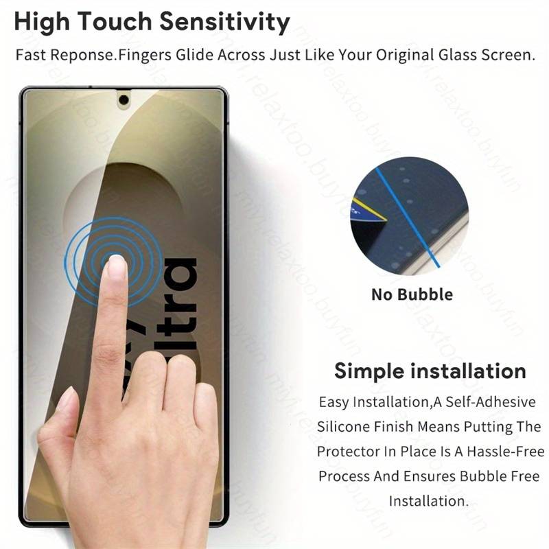 TEMU 5pcs 9h Tempered Glass, Compatible With For For Galaxy S24 Fe S25 S 25 24 5g, For S25 Ultra S25+ 2025 Screen Protector, High-definition Tempered Glass Screen Protector Suitable For Phones