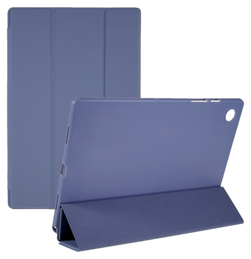 Samsung Galaxy Tab A8 Cover i blåt kunstlæder - Tri-Fold