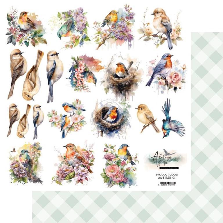 Klippark - 30x30cm - Soul of Spring Birds