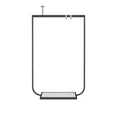 Asplund - Tati Coat Rack Small Carrara Marmor Char Grey - Klädhängare & galgar - Broberg & Ridderstråle - Grå