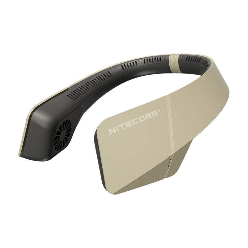 Nitecore NEF20 Hand-free Neck Fan USB-uppladdning Mini utomhus sommarbärbar kylning Hängande nackfläkt