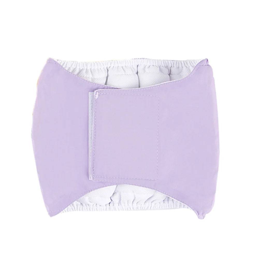 Reusable Waterproof Male Dog Belly Band Nappy Wraps - Purple / M-suit 5-8kg / SPC (M-suit 5-8kg)