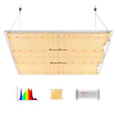 BLOOM PLUS LED Grow lampa BP3000 fullt spektrum för inomhusträdgårdsarbete, grönsaker och blomplantering – växtlampa med 1174 Samsung dioder