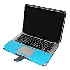 för MacBook Pro 16 tum (2023/2021) A2780 M2 Pro / M2 Max & A2485 M1 Pro / M1 Max skyddsfodral, PU-läder laptopskal, fullt skyddande fodral, ljusblå skyddsfodral