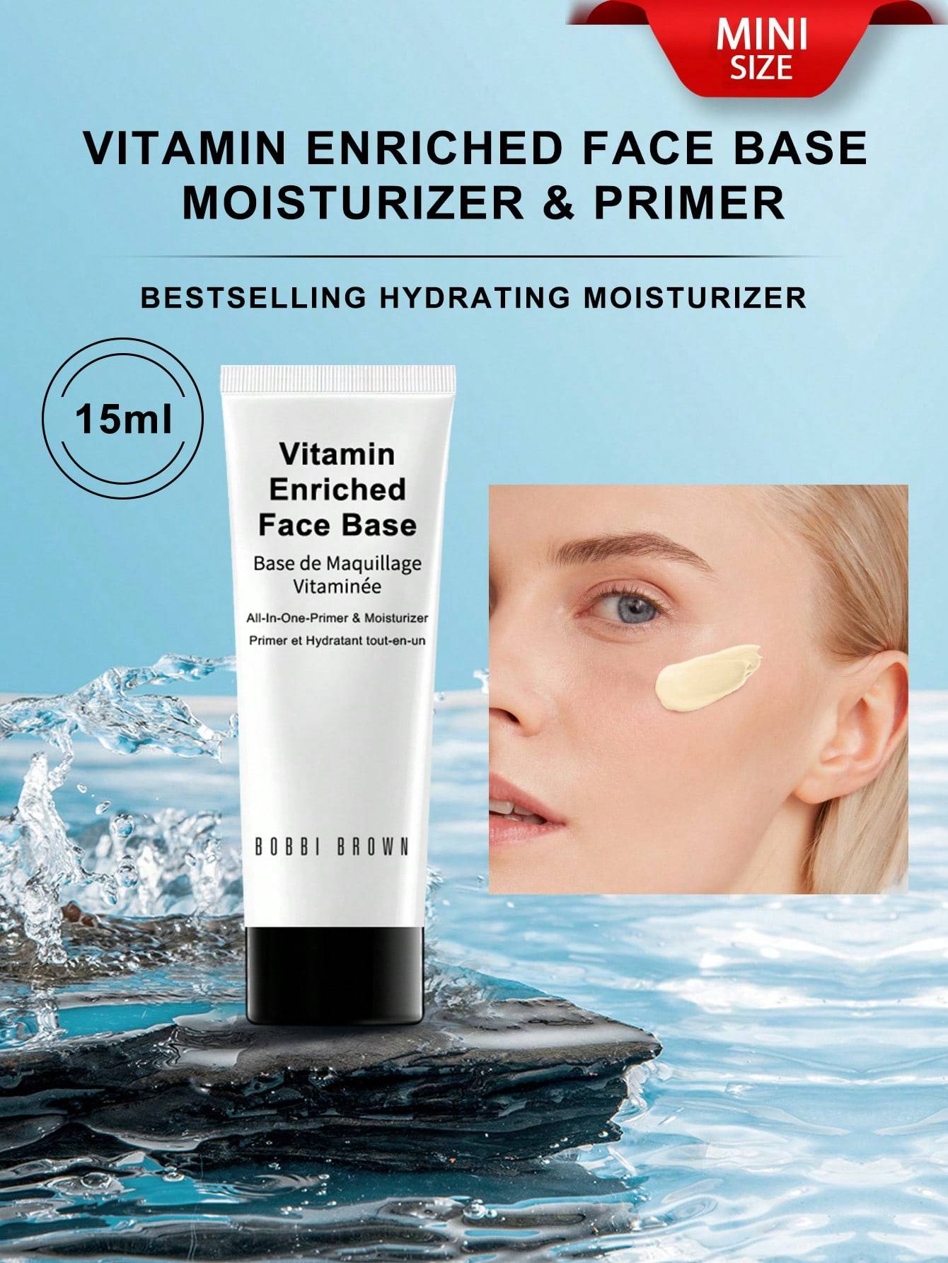 Bobbi Brown Vitaminberikad Ansiktsbas (Allt-i-ett Primer & Återfuktare) - 0.507 fl.oz./15ml & 1.7 fl.oz./50ml 15ml
