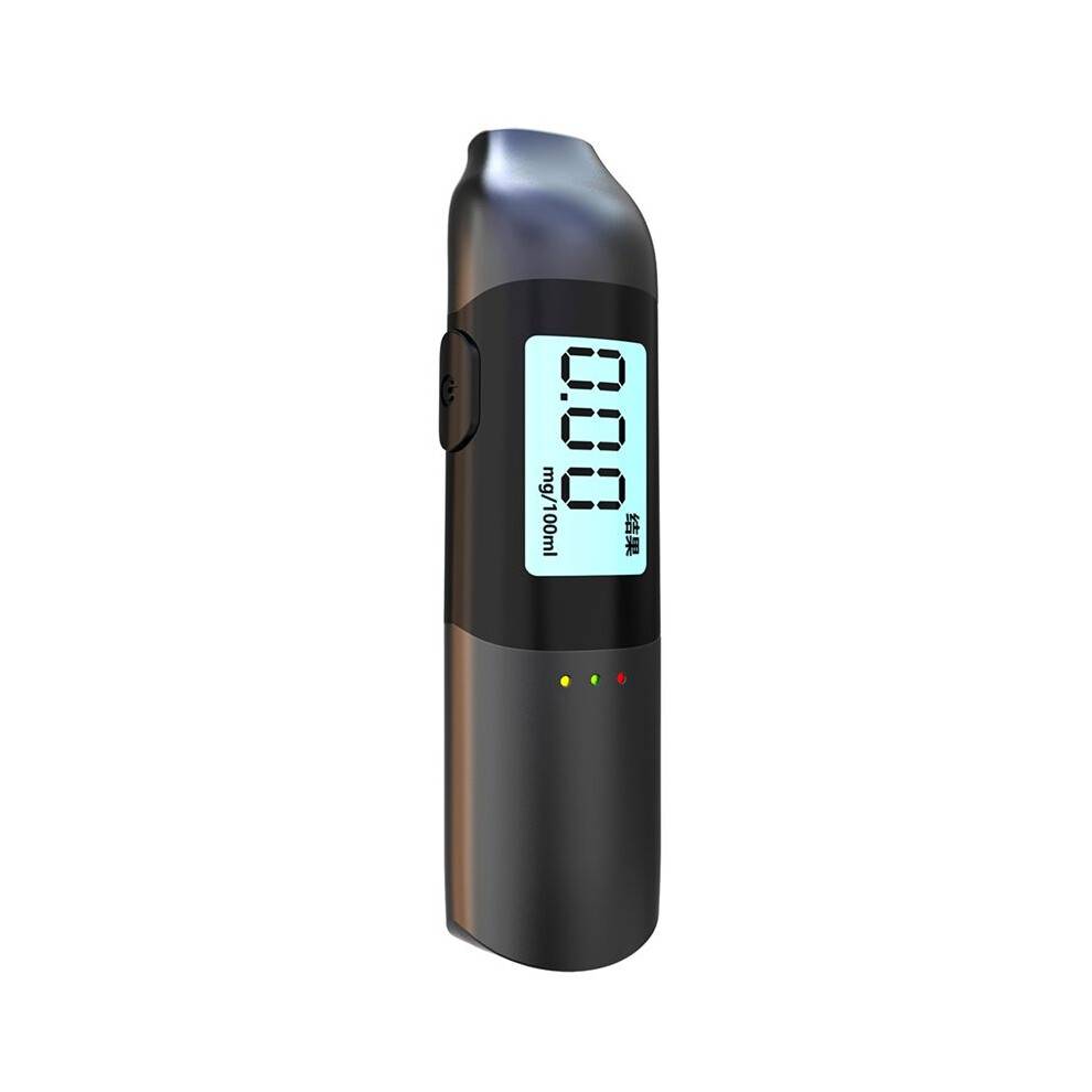 Digital Alcohol Tester USB Rechargeable High Precision Breathalyzer Alcometer LCD Display Professional Portable
