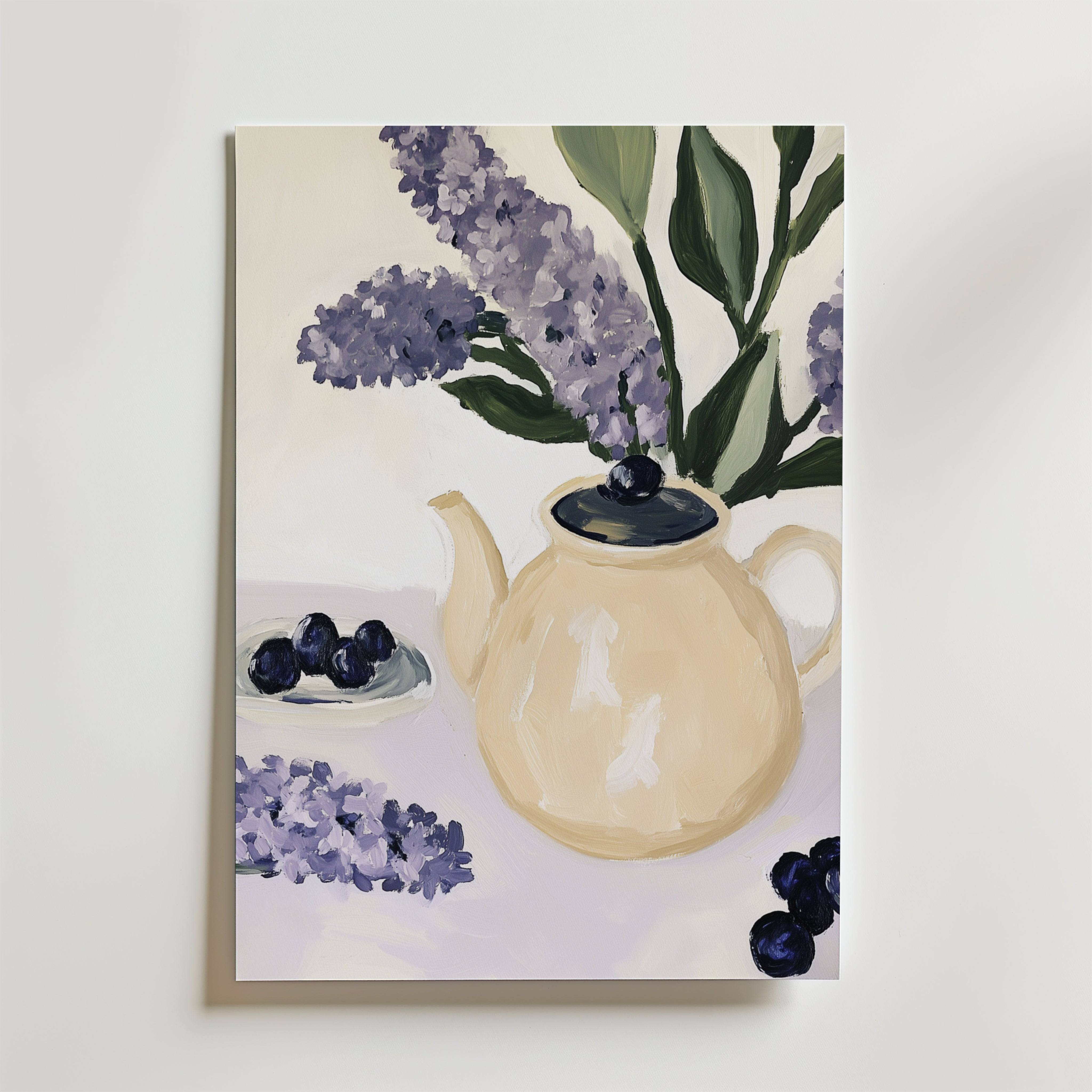 Cherry Blossom Pathway Poster - Premium Canvas 70x100 cm