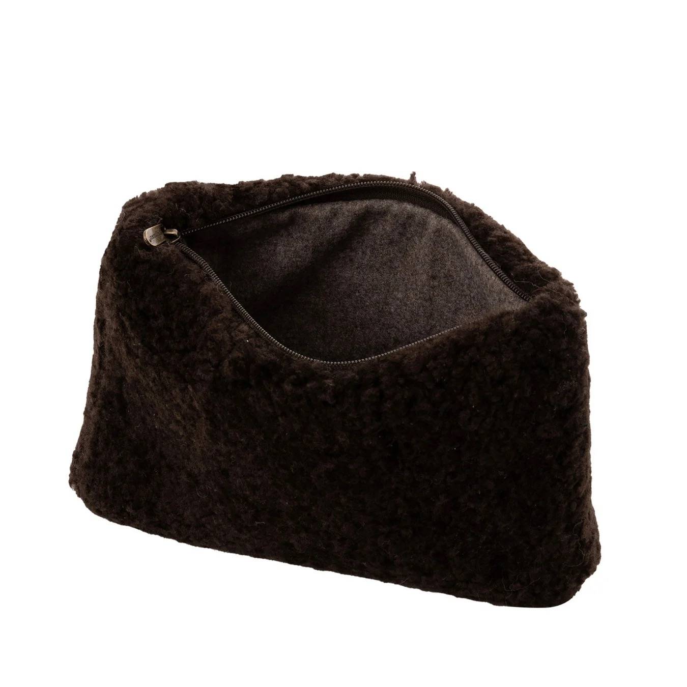 Shepherd Ally fåreskinds taske 30x20cm - mørkebrun ONESIZE