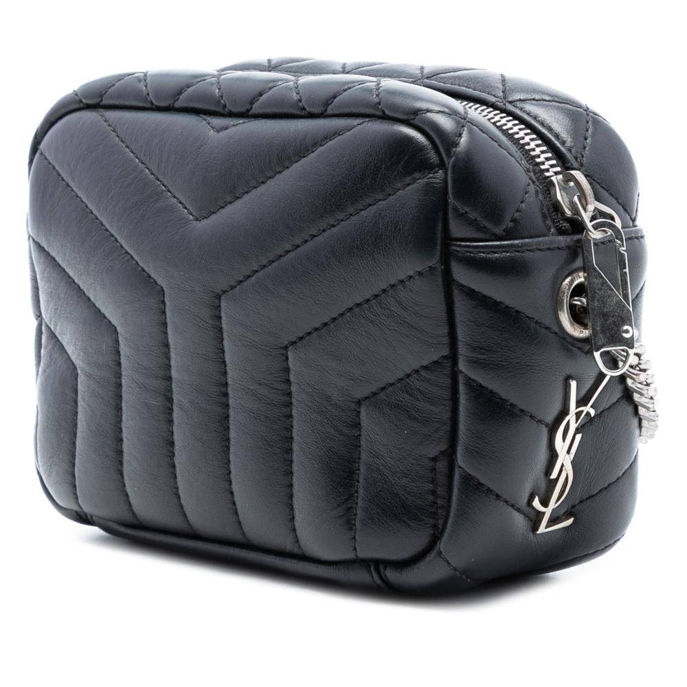 Yves Saint Laurent Vintage Crossbody Bag Stl.  - Black (L 11cm x W 15cm x D 7.50cm)