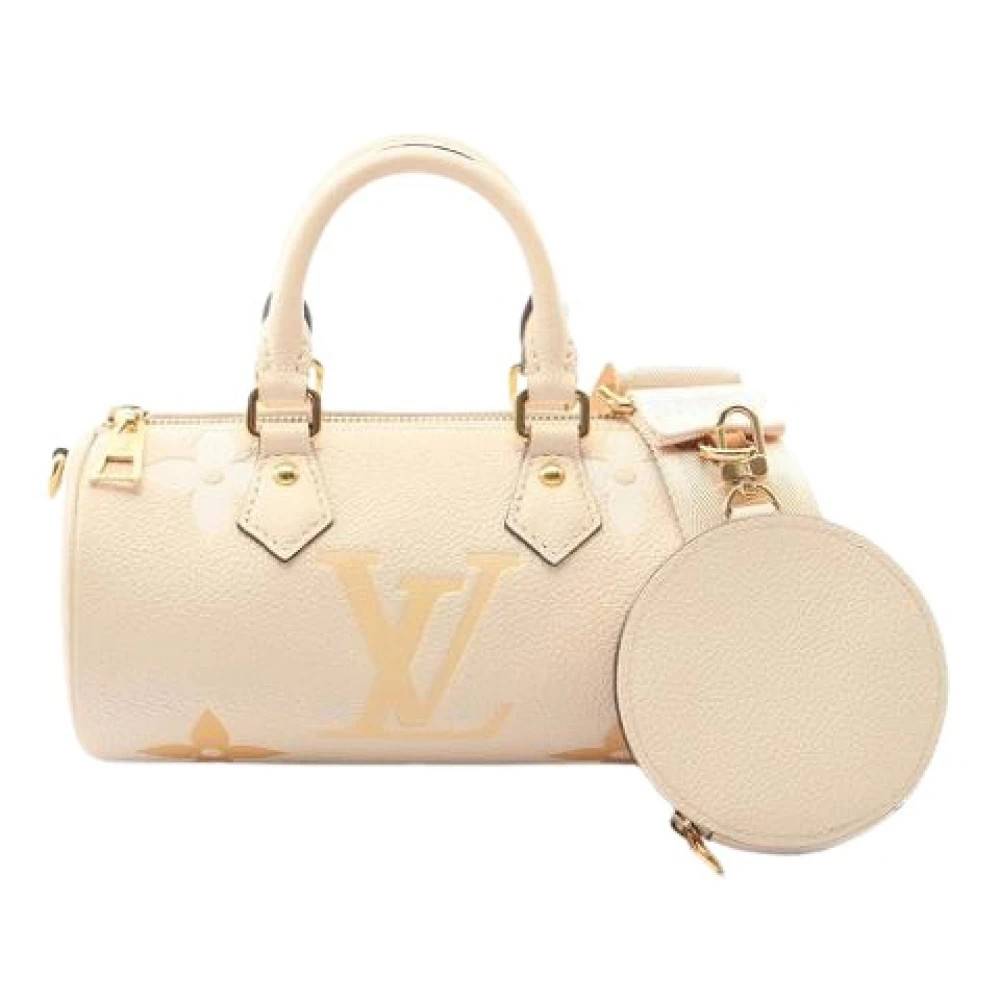 Louis Vuitton Vintage Pre-owned Handbag - Vintage - Dame - Beige - ONE SIZE - Læder