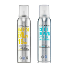 Active By Charlotte - I'M Hot Sun Spray SPF 15 150 ml + Active By Charlotte - Cool Down After Sun Or Exercise 150 ml - Solcreme - Klar til levering - Prismatch
