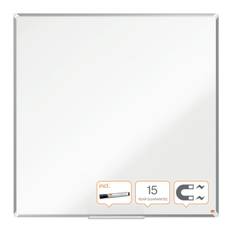 Nobo Premium Plus stål whiteboard 120x120cm hvid