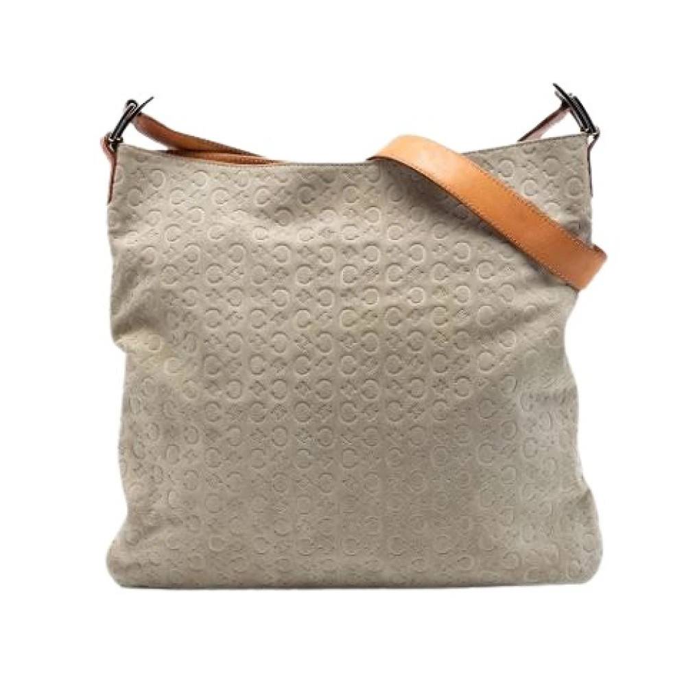 Celine Vintage Pre-owned Crossbody Taske - Vintage - Dame - Grå - ONE SIZE - Uld