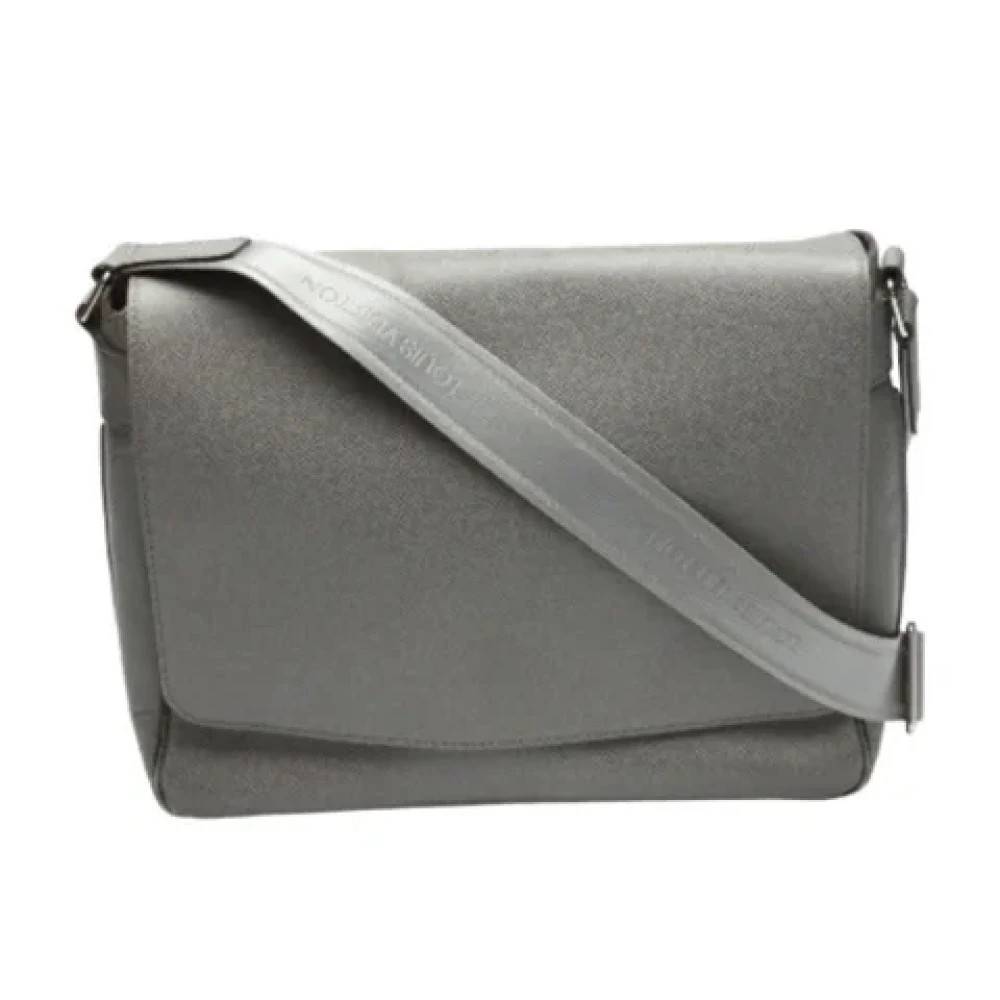 Louis Vuitton Vintage Pre-owned Stof louis-vuitton-tasker - Vintage - Dame - Grå - ONE SIZE - Uld