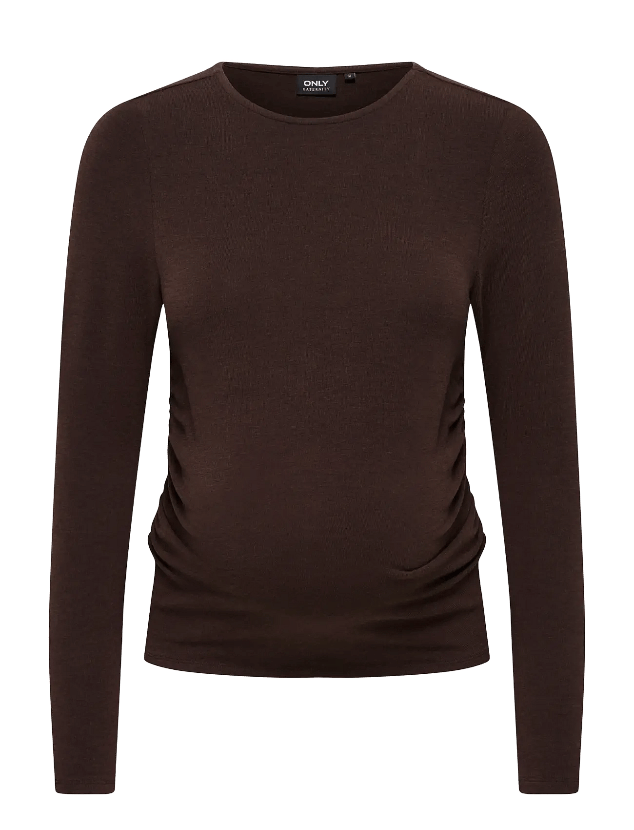 Only Maternity Olmglamour L/S Ruching Top Jrs - Brown - L