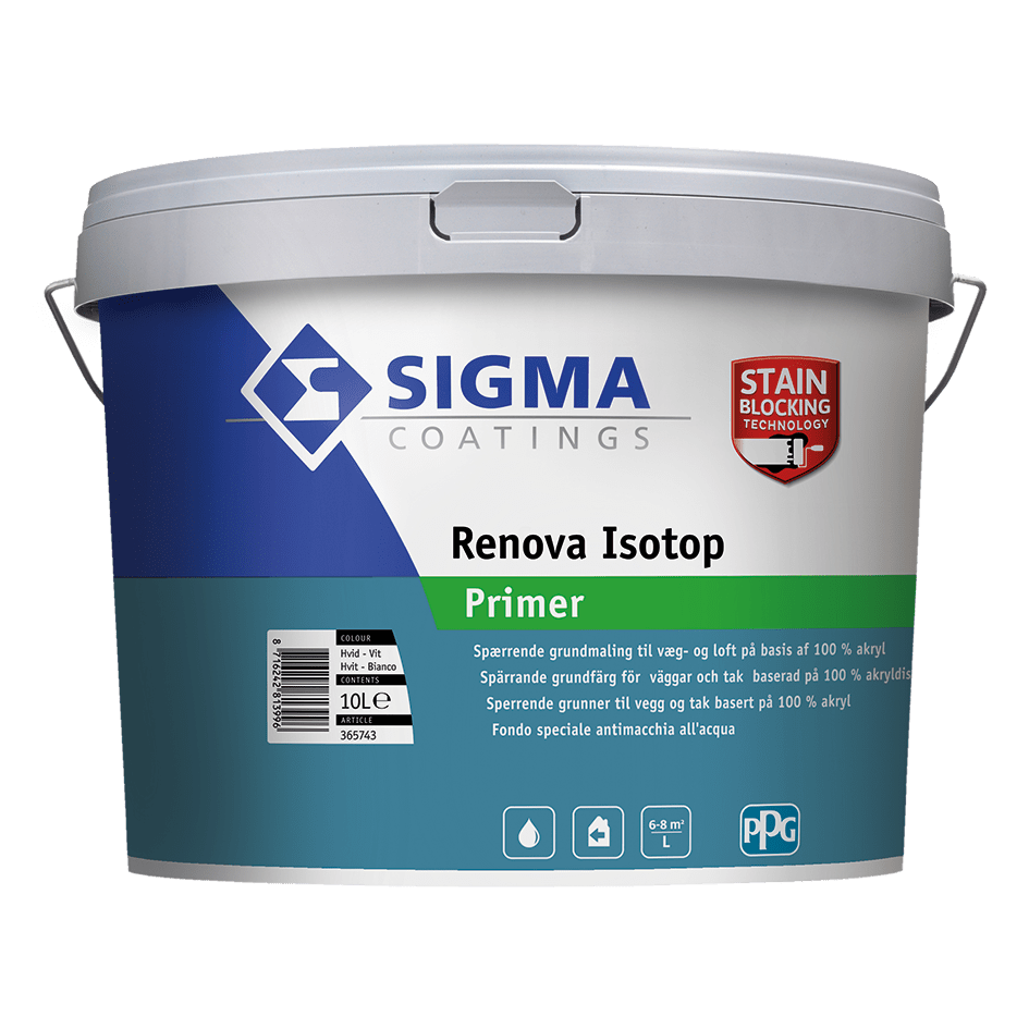 Renova Isotop Primer Hvid 10 Liter