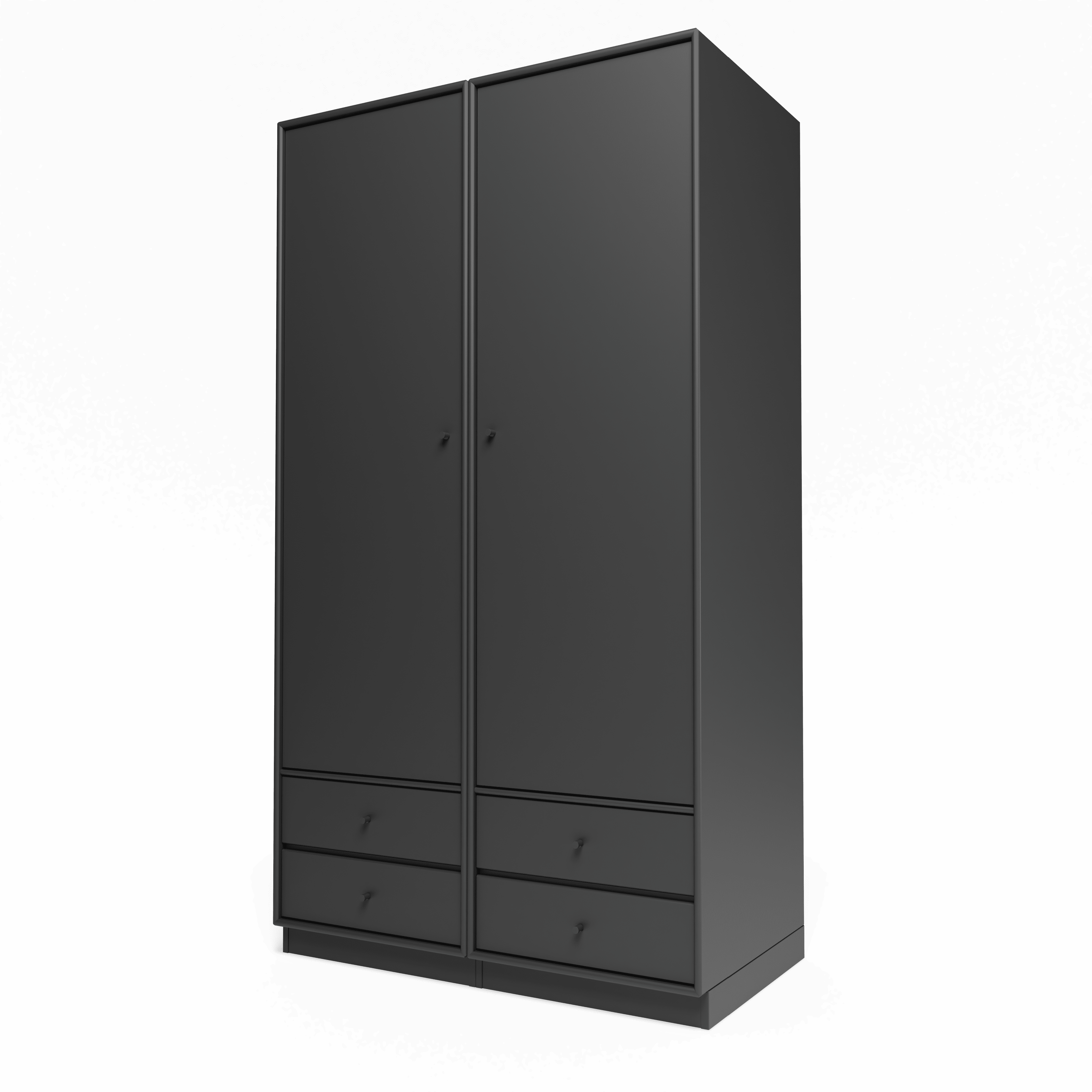 Attire IV garderobe, inkl. sokkel 7 cm fra Montana Anthracite - Jacobsen Plus