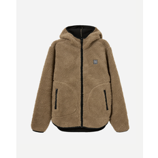 Langli Hooded Pile Jacket - Oak - L