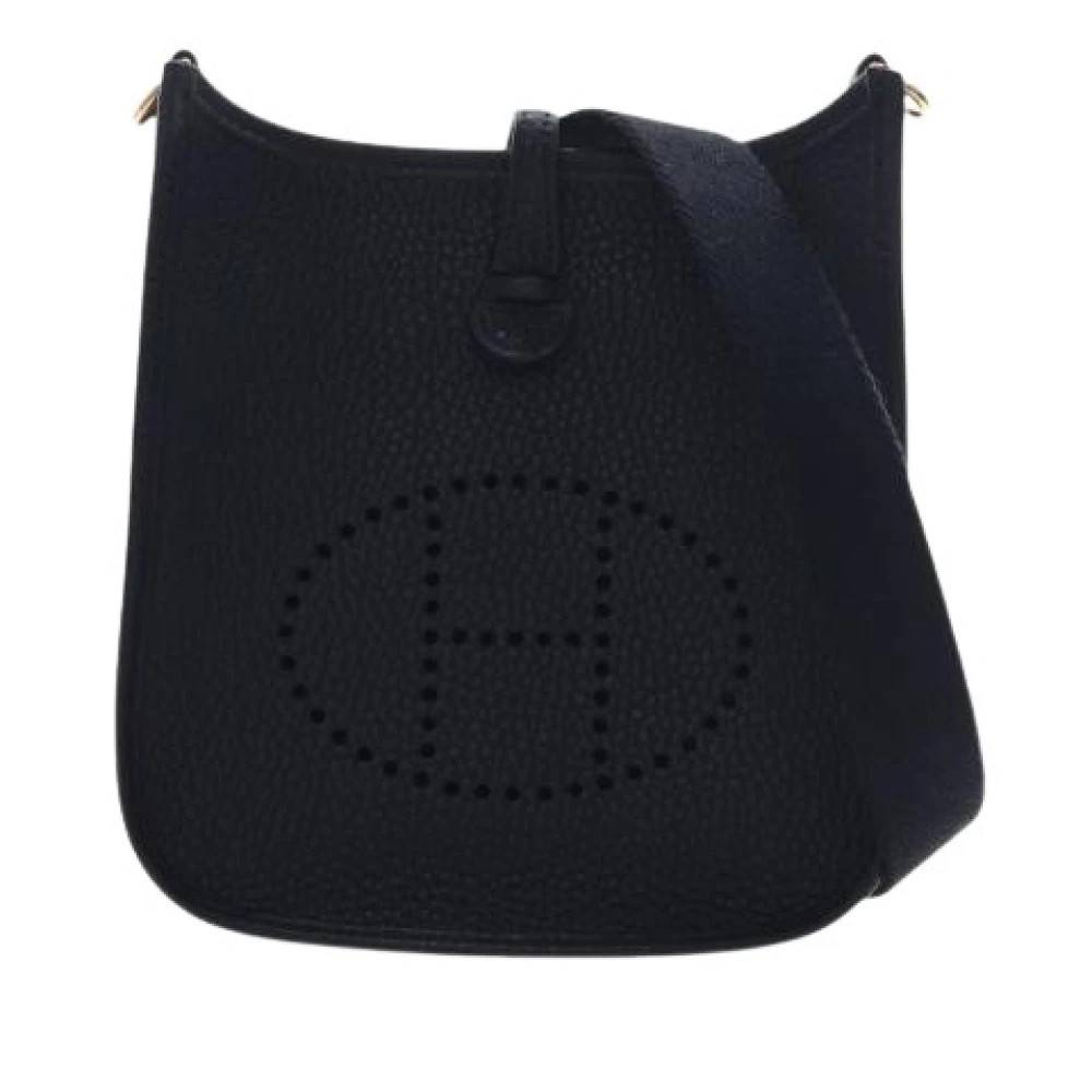 Hermès Vintage Pre-owned Evelyne Crossbody Taske - Vintage - Dame - Sort - ONE SIZE - Læder
