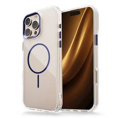 Genomskinlig tunn Mag-fodral till iPhone 16 Pro Max 6,9″ i blå