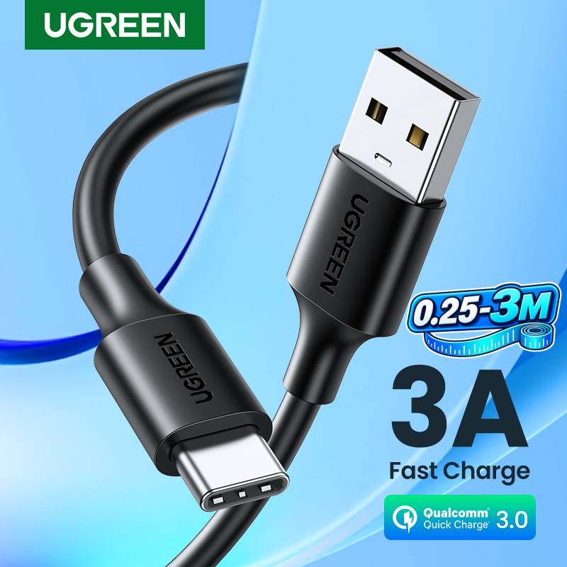 UGREEN USB C Cable Type C Cable for iPhone 17 16 Samsung S25 S24 Xiaomi USB C Data Charging Cable USB 3A Fast Charging USB Cable