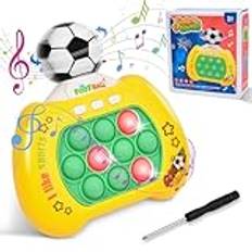 Ainiv Pop It Game sensoriska leksaker, roterbar fotboll pop spel fidgetkontroll, knacka smart fidgetleksaker, lyser upp pop it spel, pussel pop bubbla spelkontroll maskin rolig present till barn och