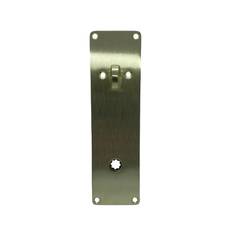 Langskilt til Arne Jacobsen greb i børstet messing med vrider. 17.003650.02.036
